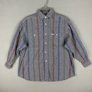 Vintage Guess by Georges Marciano Button Down Shirt Mens Size 2 Gray USA MADE
